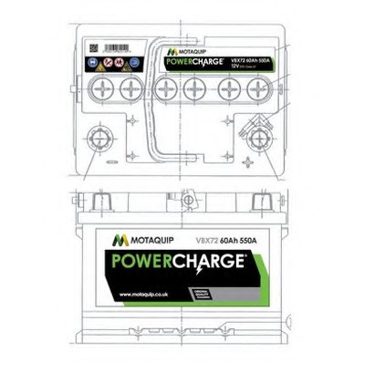Стартерная аккумуляторная батарея Powercharge MOTAQUIP купить