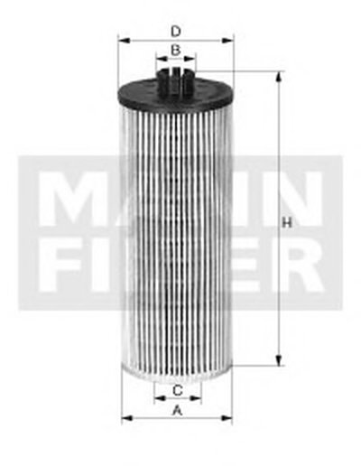 Фильтр масляный BMW X1 1.6-2.8 15-, MINI COOPER 1.5-2.0 13- (пр-во MANN)