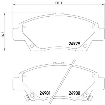 Гальмівні колодки перед Civic 89-12