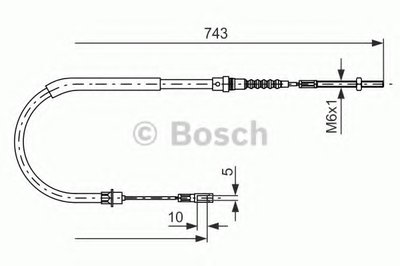 Трос, стояночная тормозная система BOSCH купить