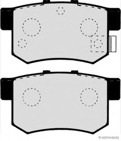 Комплект тормозных колодок, дисковый тормоз HERTH+BUSS JAKOPARTS купить