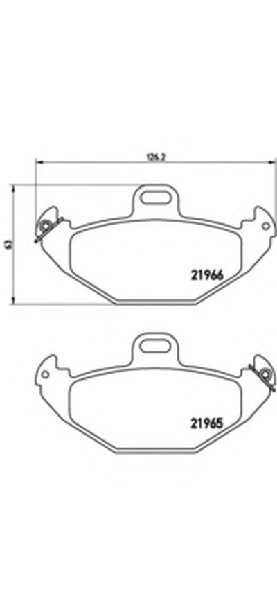 Комплект тормозных колодок, дисковый тормоз BREMBO купить