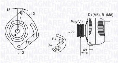 Генератор MAGNETI MARELLI купить