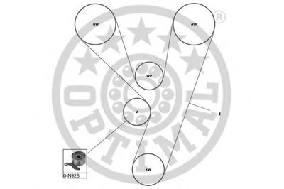Комплект ремня ГРМ OPTIMAL купить