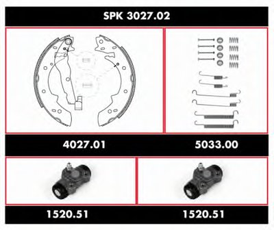 Комплект тормозов, барабанный тормозной механизм Super Precision Kit REMSA купить