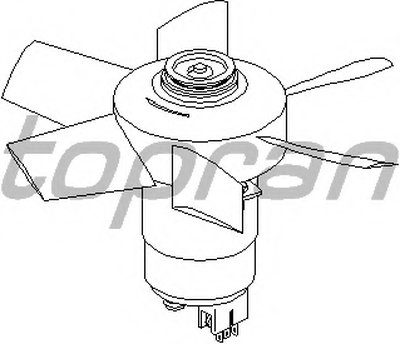 Вентилятор, охлаждение двигателя TOPRAN купить