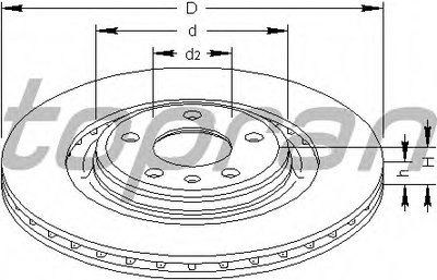 Тормозной диск TOPRAN купить