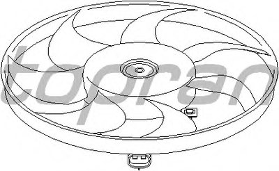 Вентилятор, охлаждение двигателя TOPRAN купить