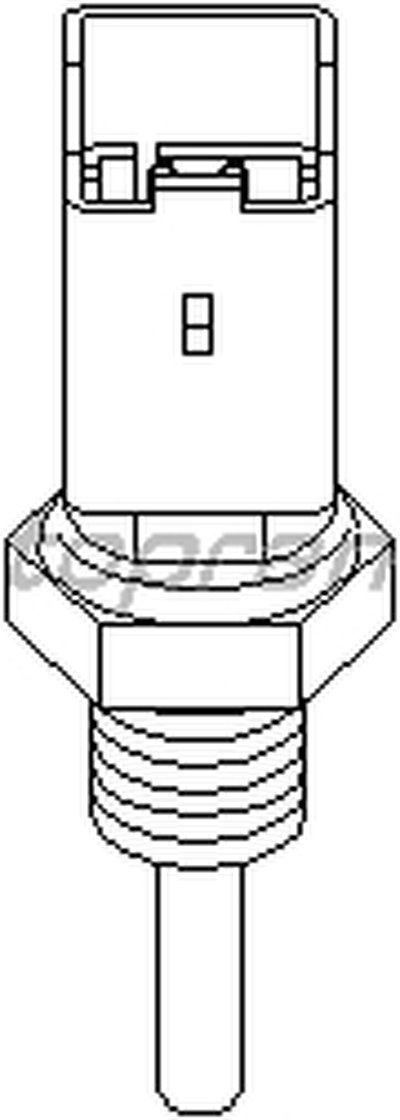Датчик, температура охлаждающей жидкости TOPRAN купить