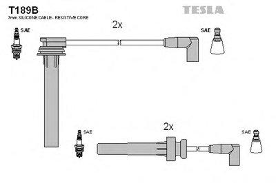 Комплект проводов зажигания TESLA купить