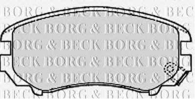 BBP1884 BORG & BECK - Гальмівні колодки до дисків