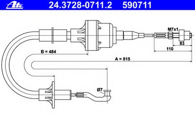 Тросик сцепления ATE купить