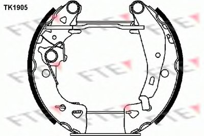 Комплект тормозных колодок FTE купить