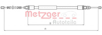 Трос, стояночная тормозная система COFLE METZGER купить