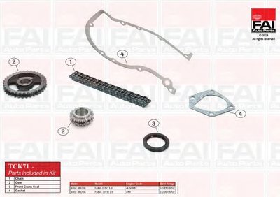 Комплект цепи привода распредвала FAI AutoParts купить