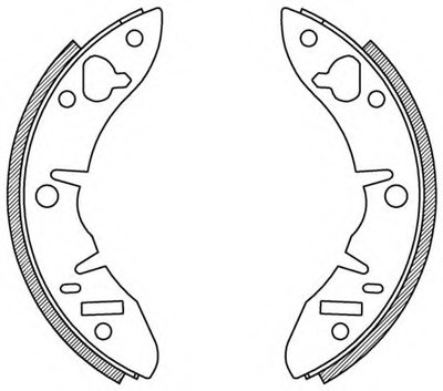 Комплект тормозных колодок ADVANCE OPEN PARTS купить