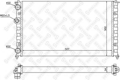 Радиатор, охлаждение двигателя STELLOX купить