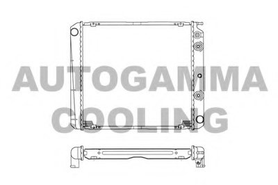Радиатор, охлаждение двигателя AUTOGAMMA купить