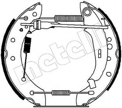 Комплект тормозных колодок Kit premounted METELLI купить