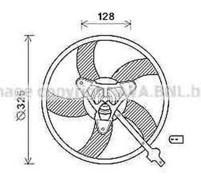 Вентилятор, охлаждение двигателя AVA QUALITY COOLING купить