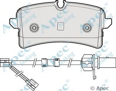 Комплект тормозных колодок, дисковый тормоз APEC braking купить