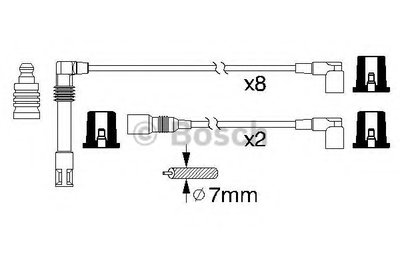 Комплект проводов зажигания BOSCH купить