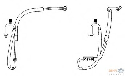 Трубопровод высокого / низкого давления, кондиционер BEHR HELLA SERVICE купить