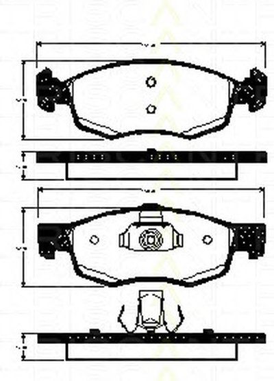 Комплект тормозных колодок, дисковый тормоз TRISCAN купить