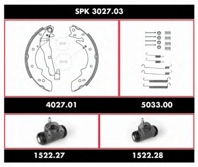 Комплект тормозов, барабанный тормозной механизм Super Precision Kit REMSA купить