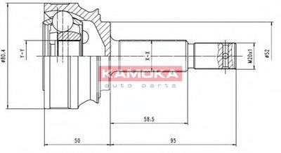 Шарнирный комплект, приводной вал KAMOKA KAMOKA купить