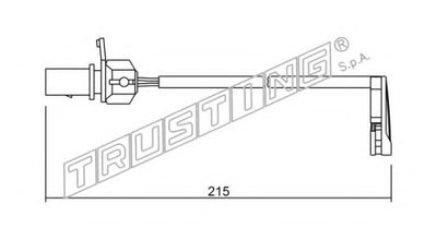 Сигнализатор, износ тормозных колодок TRUSTING купить