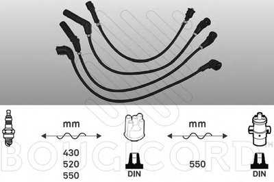 Комплект проводов зажигания BOUGICORD купить