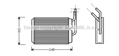 Теплообменник, отопление салона AVA QUALITY COOLING купить