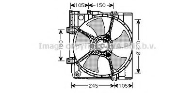 Вентилятор, охлаждение двигателя AVA QUALITY COOLING купить