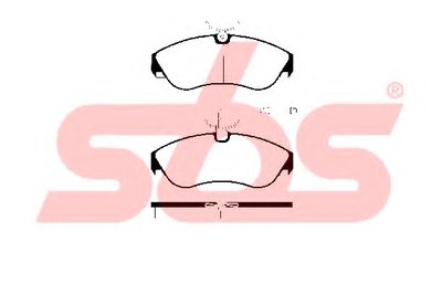Комплект тормозных колодок, дисковый тормоз sbs купить