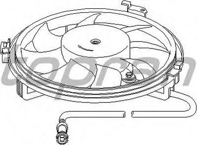Вентилятор, охлаждение двигателя TOPRAN купить