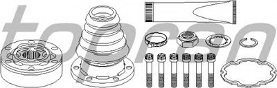 Шарнирный комплект, приводной вал TOPRAN купить
