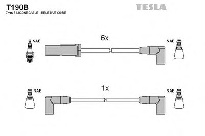 Комплект проводов зажигания TESLA купить