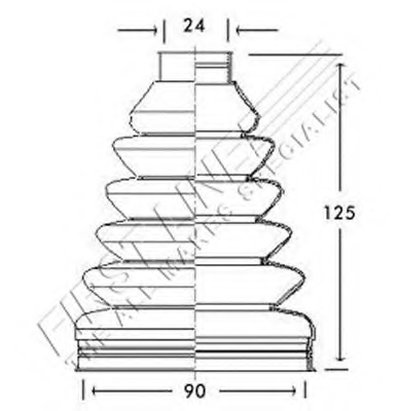 Пыльник, приводной вал FIRST LINE купить