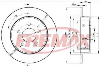 Тормозной диск Premium Carbon + FREMAX купить