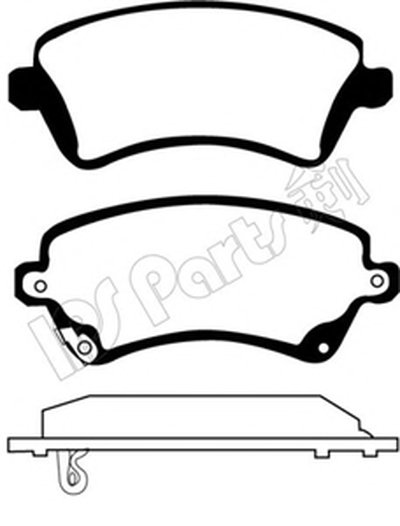 Комплект тормозных колодок, дисковый тормоз IPS Parts IPS Parts купить