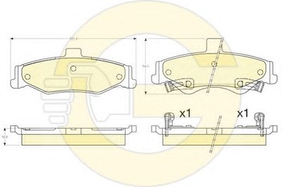 Комплект тормозных колодок, дисковый тормоз GIRLING купить