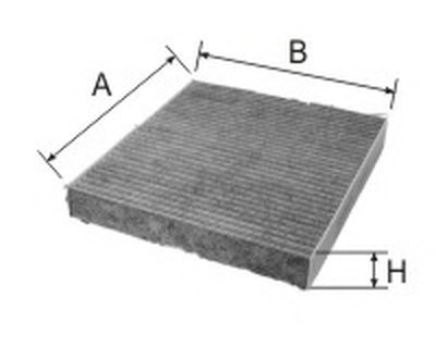 Фильтр, воздух во внутренном пространстве Cabin filter (Charcoal) for FORD/VOLVO GOODWILL купить