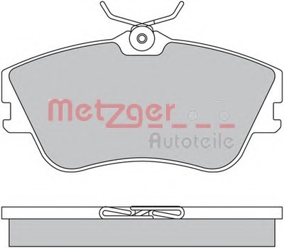 Комплект тормозных колодок, дисковый тормоз METZGER купить