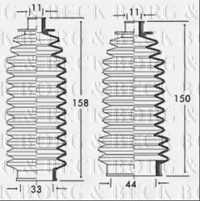 Пыльник, рулевое управление BORG & BECK купить