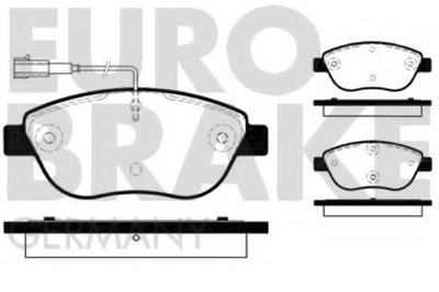 Комплект тормозных колодок, дисковый тормоз EUROBRAKE купить