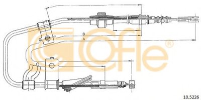 Трос, стояночная тормозная система COFLE купить