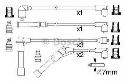 Комплект проводов зажигания BOSCH купить
