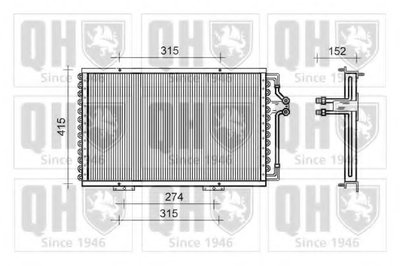Конденсатор, кондиционер QUINTON HAZELL купить