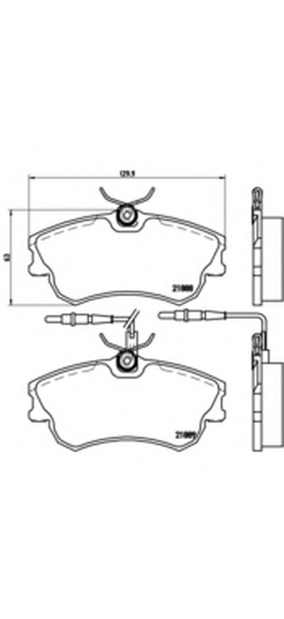 Комплект тормозных колодок, дисковый тормоз BREMBO купить